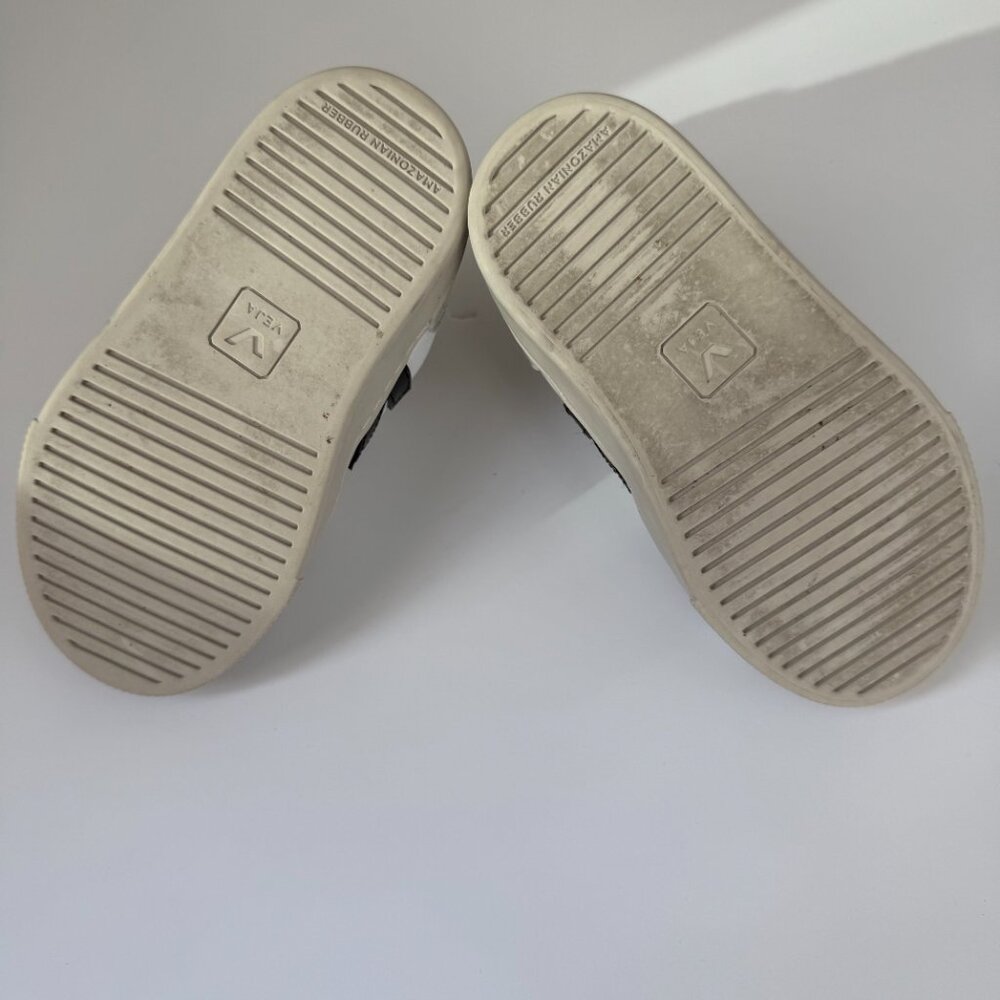 Veja V-10 Velcro CWL Kids Sneakers White Black EU 25 US 8.5 - Picture 7 of 7